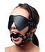 Strict Sensory Play Blindfold Harness & Ball Gag for Ultimate Bondage Fun