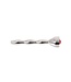 Adamo Wavy Penis Plug - High-Quality Stainless Steel with Red Gemstone