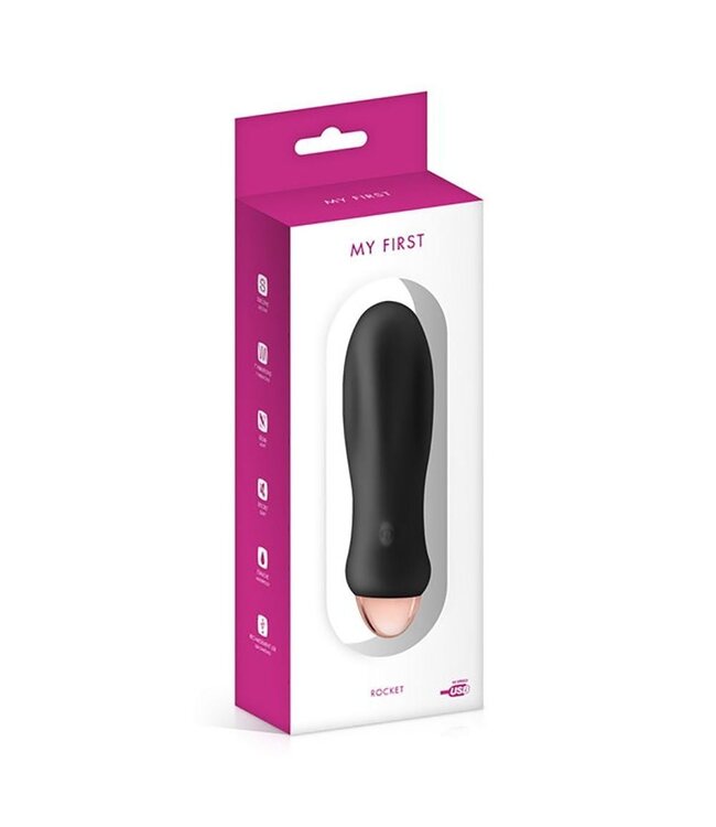USB Rechargeable Silent Rocket Vibrator - 7 Speeds, Waterproof, Elegant Design