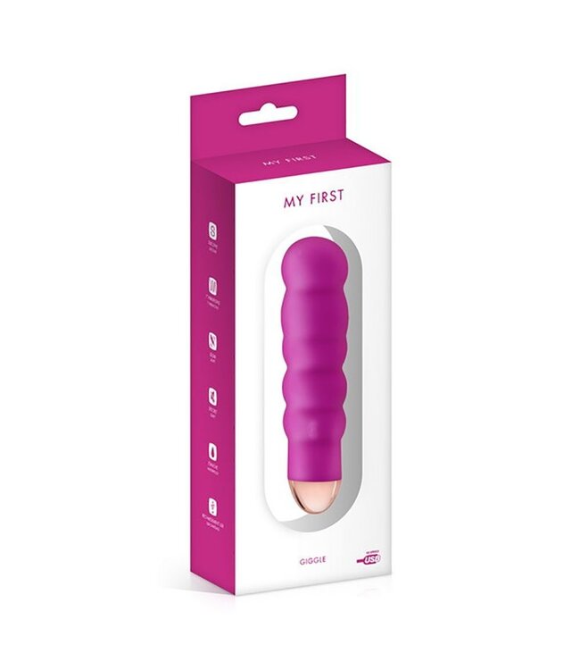 My First Elegant USB Rechargeable Giggle Vibrator - Waterproof & Silent 7 Speeds