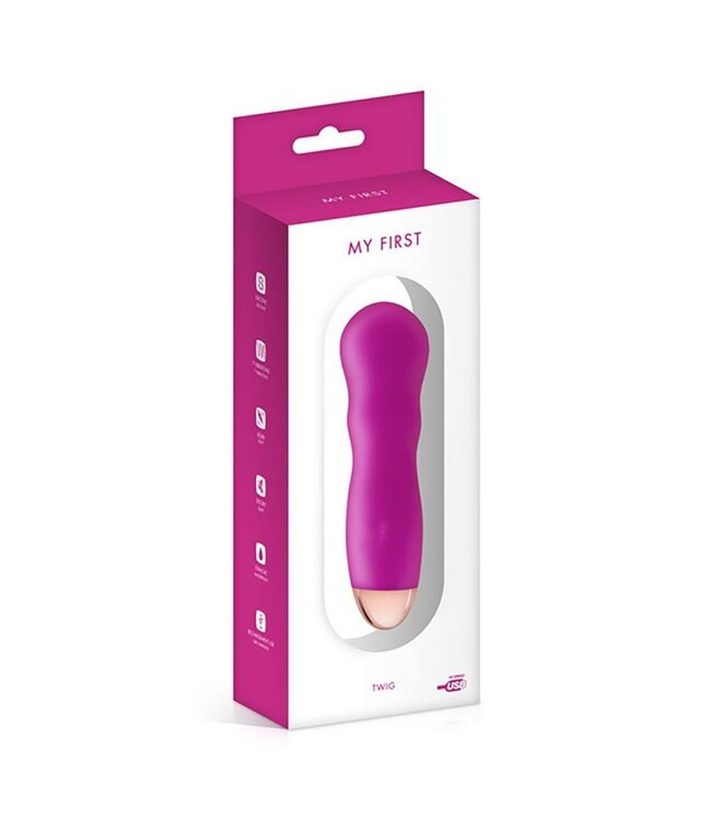 My First My First USB Oplaadbare Siliconen Vibrator | Stil, Waterdicht & 7 Snelheden