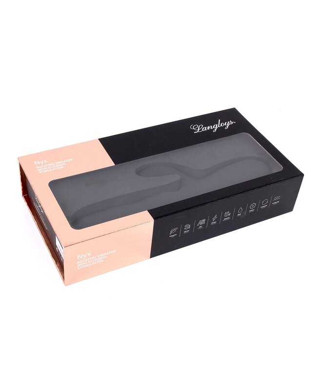 Lang Loys LangLoys 3-Motorige Siliconen Vibrator Met Roterende Clitoris- en Vaginasensatie Waterproof