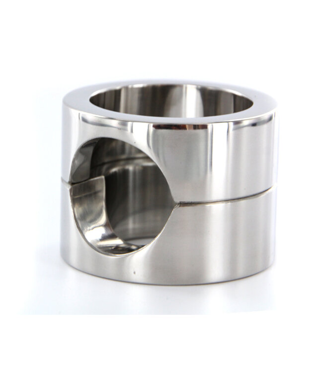 Kiotos Steel Kiotos Stainless Steel Cock & Ball Stretcher with Dual Rings, 45mm