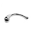 Kiotos Steel Curve Steel Dildo 29 cm - G-Spot Stimulator with Mirror Finish