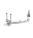 Kiotos Steel Kiotos Steel 4-in-1 Multifunctioneel CBT-Set Met RVS Anale Plug, Ballstretcher en Ballcrusher