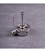 Kiotos Steel Kiotos RVS Penisring Met Verstelbare Spikes En Urethrale Stimulator