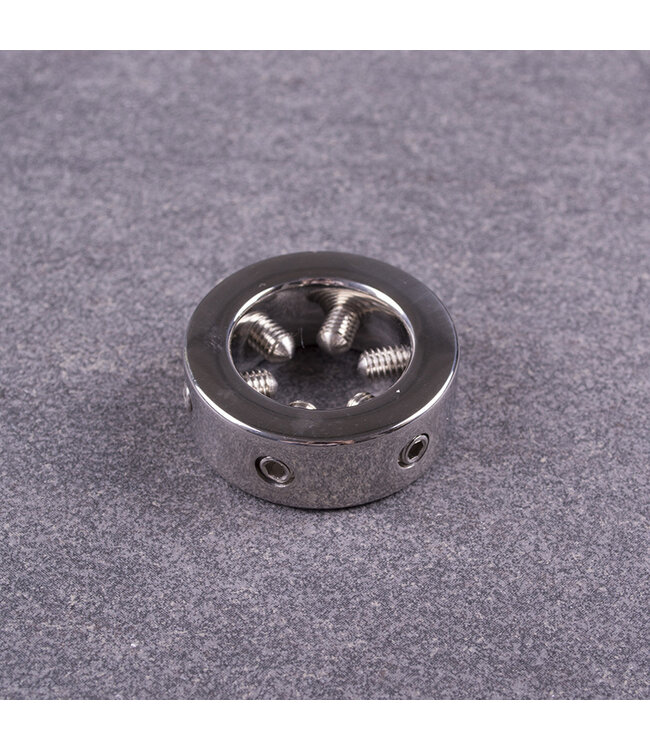 Kiotos Steel Adjustable Steel Spiked Glans Ring – Durable Pain Sensation Tool