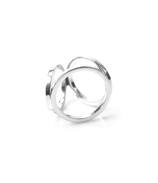 Kiotos Steel Triple Cock Ring Large 55mm - Durable Stainless Steel Pleasure Tool