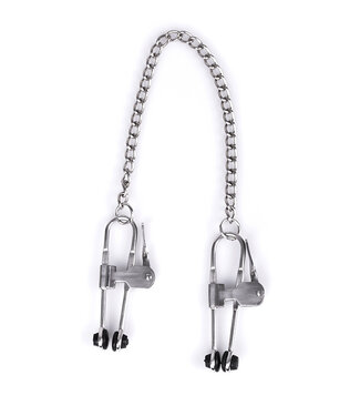 Kiotos Steel Kiotos Steel Tepelklemmen Met Verstelbare Druk En RVS Ketting 50cm