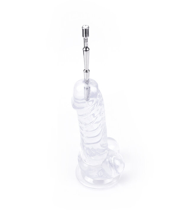 Kiotos Steel Edelstahl Penisstick mit Rotem Edelstein | Exklusive Stimulation Limited Edition