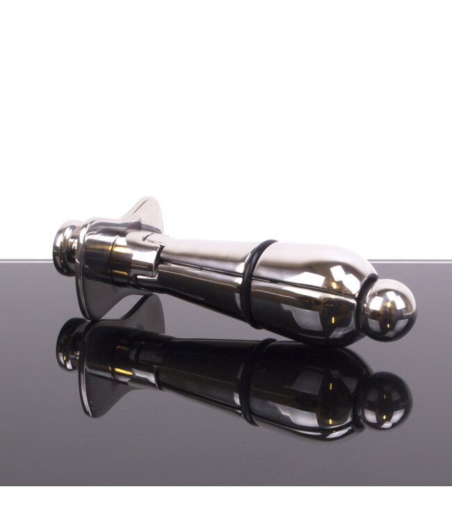 Kiotos Steel Luxuriöser Edelstahl Buttplug mit Verriegelung und gelenkigen Segmenten