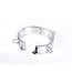 Kiotos Steel Roestvrijstalen Kiotos Collar Breed Model Met Dubbele D-Ringen Unisex