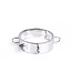 Kiotos Steel Roestvrijstalen Kiotos Collar Breed Model Met Dubbele D-Ringen Unisex