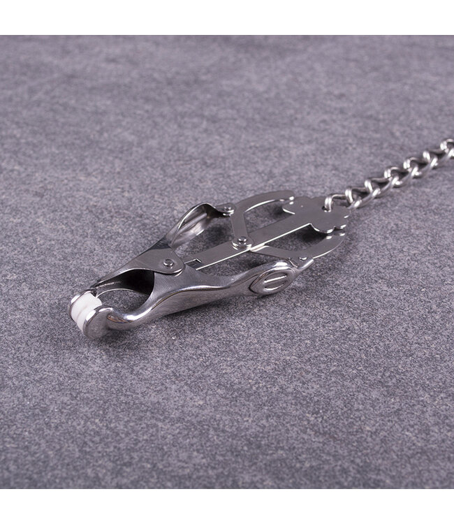 Kiotos Steel Kiotos Clover Nipple Clamps with Chain | Durable Sensual Stimulation