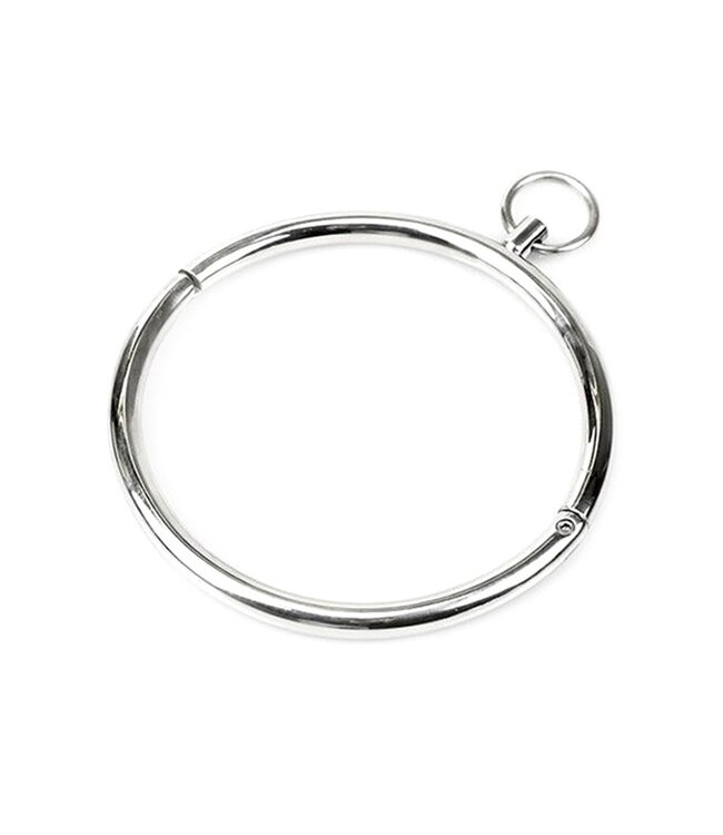 Kiotos Steel Elegantes Kiotos-Stahl-Bondage-Halsband M – Handgefertigt mit O-Ring
