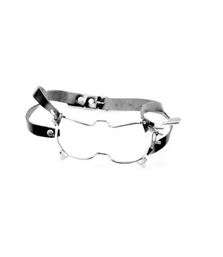 Kiotos Steel Kiotos Steel Verstelbare RVS Mouthgag Met Rubber Bescherming En Riem
