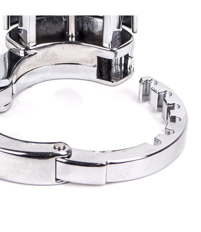Kiotos Steel Verstellbarer Penis-Lock mit Schloss – Intimität und Kontrolle neu definiert