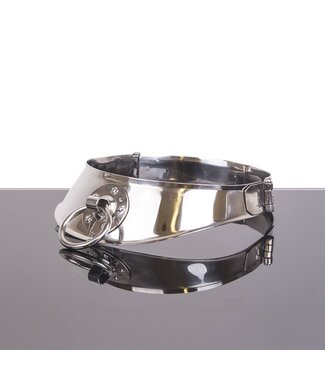 Kiotos Steel Kiotos Steel Halsband 12cm Roestvrij Staal Met O-Ring Vergrendeling