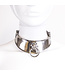 Kiotos Steel Kiotos Steel Halsband 12cm Roestvrij Staal Met O-Ring Vergrendeling