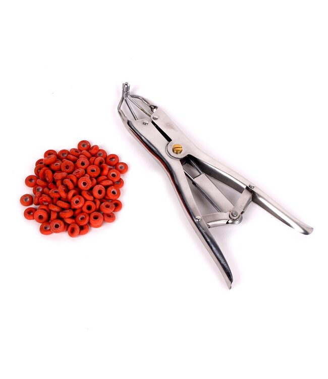 Kiotos Steel Intensive Nippelspiel-Zange mit 100 Ringen für sinnliche Stimulation