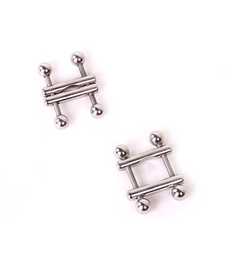 Kiotos Steel Kiotos Stainless Steel Nipple Clamps & Toy Cleaner Set