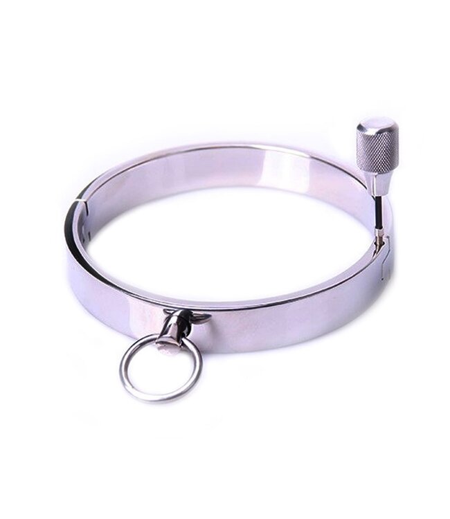 Kiotos Steel Kiotos Steel Collar Medium Roestvrij Staal Met O-Ring 12 - 13,6 cm