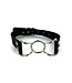 Kiotos Steel Verstelbare Spider Mouth Gag van RVS Met Leren Band Voor BDSM Spel