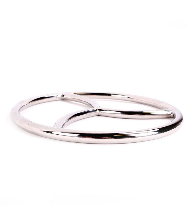 Kiotos Steel Shibari Ring Tri aus Edelstahl 21 cm – Robuster Bondage-Verbindungspunkt