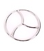 Kiotos Steel Stainless Steel Shibari Tri Ring 21 cm - Japanese Bondage Connection