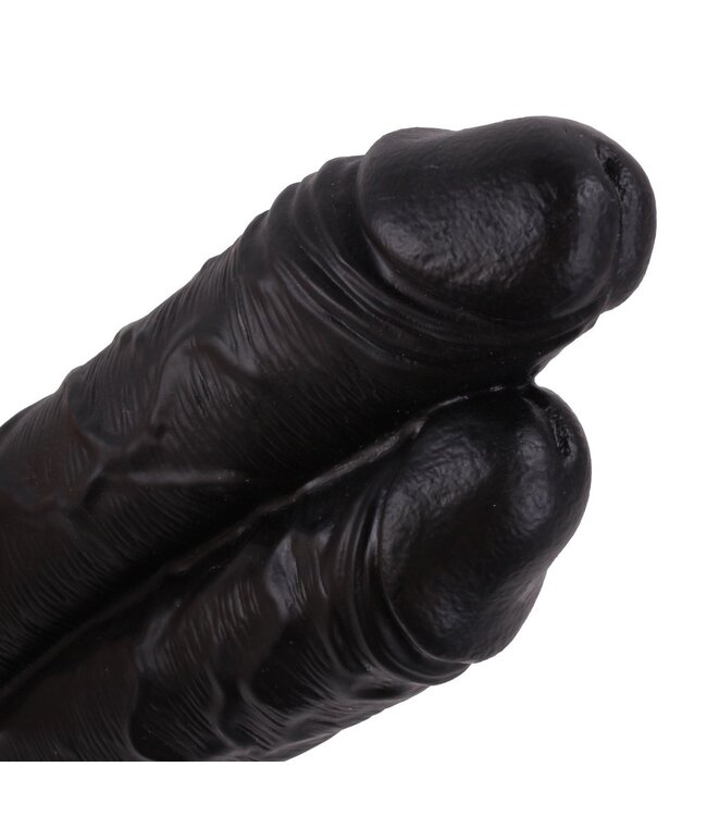Kiotos COX Kiotos COX 28 cm Dubbele Realistische Dildo Met Zuignap En Strap-On Compatibiliteit