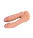 Kiotos COX Kiotos COX 19 cm Realistische Dubbele Dildo Met Zuignap Waterdicht TPE