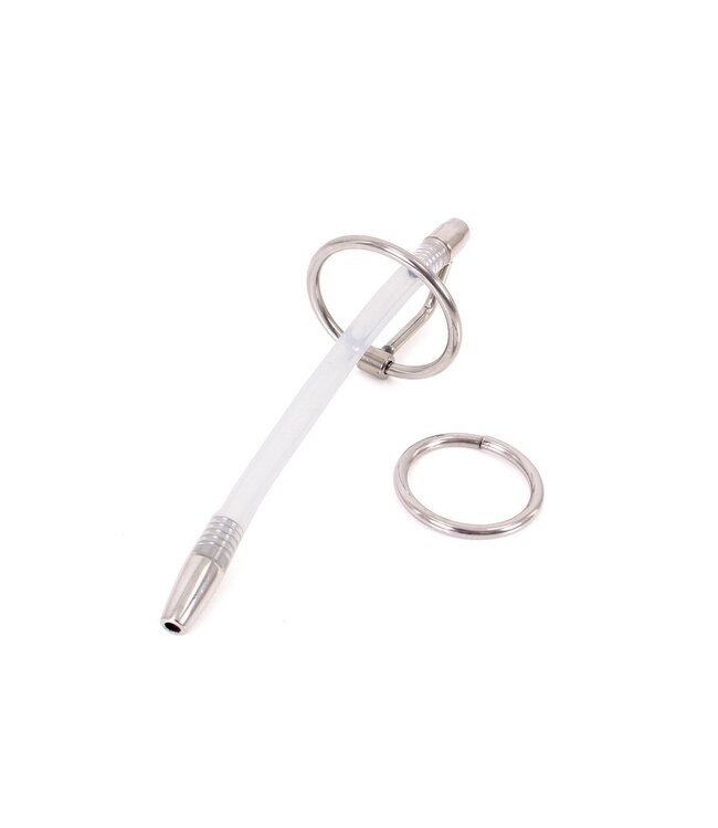 Kiotos Steel Medium Urethral Catheter 12.8 cm with Stainless Steel Tip & Rings