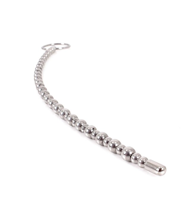Kiotos Steel 8mm Urethral Bendable Sound with Smooth Stainless Steel Beads