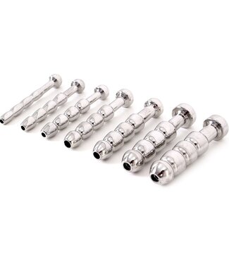 Kiotos Steel Stainless Steel Urethral Trainer Kit - 7 Beginner Penis Plugs 5-11mm