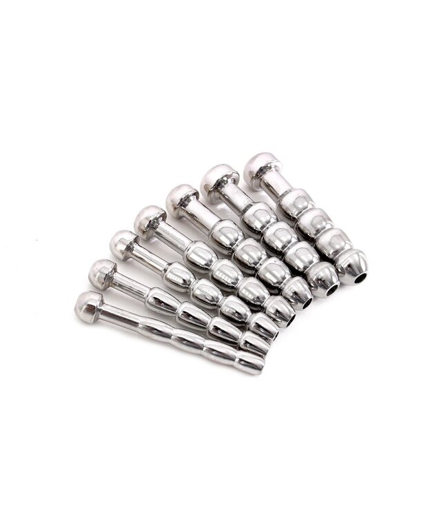 Kiotos Steel Roestvrijstalen Urethral Trainer Set Met 7 Holle Plugs 5-11mm Voor Starters