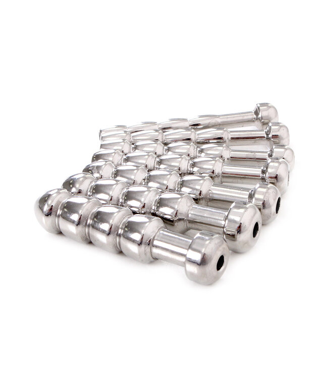 Kiotos Steel Stainless Steel Urethral Trainer Kit - 7 Beginner Penis Plugs 5-11mm