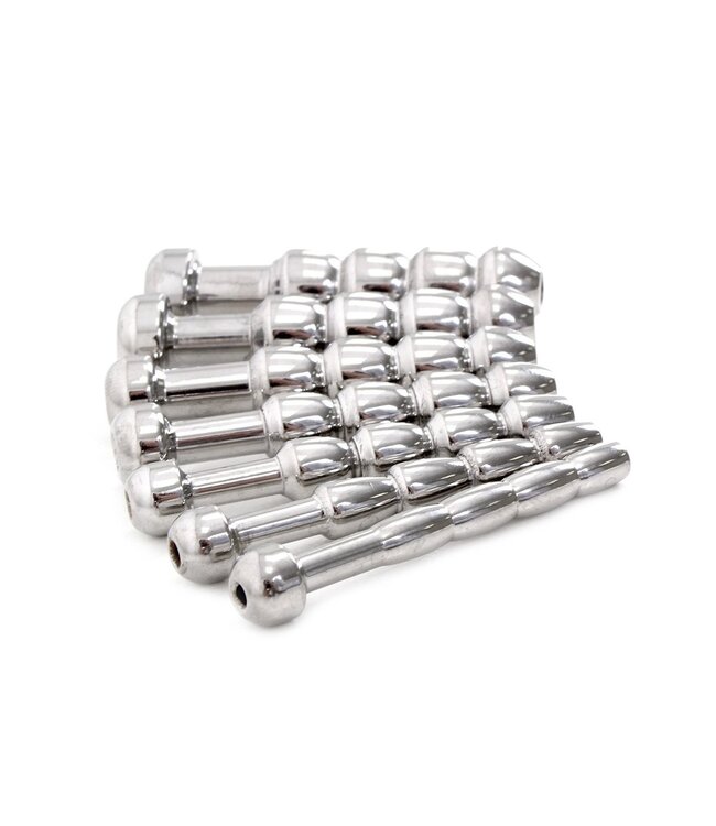 Kiotos Steel Stainless Steel Urethral Trainer Kit - 7 Beginner Penis Plugs 5-11mm