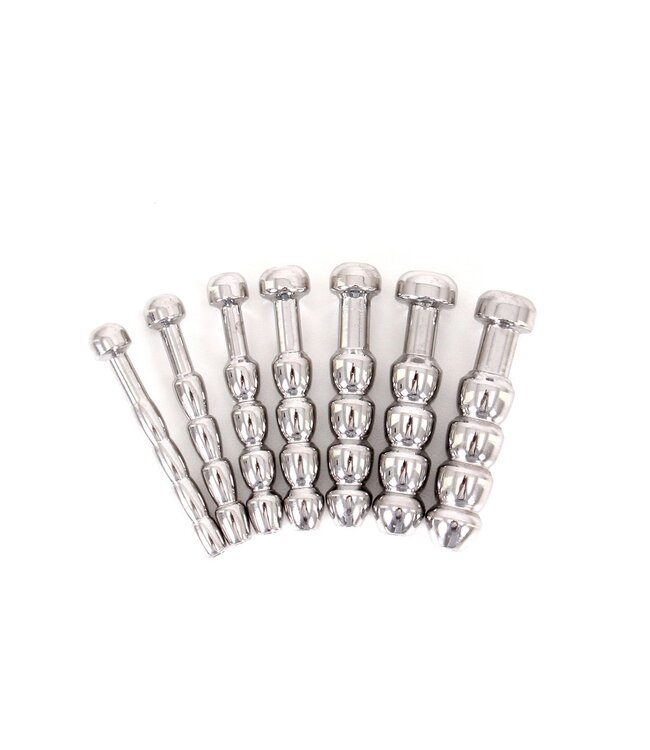 Kiotos Steel Stainless Steel Urethral Trainer Kit - 7 Beginner Penis Plugs 5-11mm