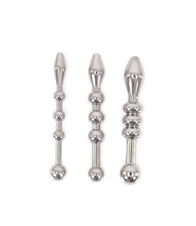 Kiotos Steel Beginner's Stainless Steel Urethral Trainer Kit with 3 Penis Plugs