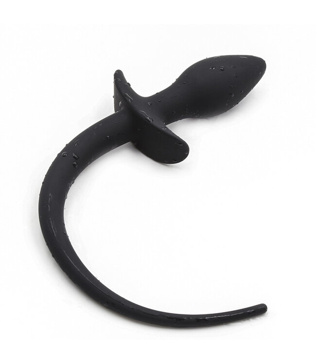 KIOTOS X Schwarzer Buttplug mit Schwanz aus flexiblem Silikon – 28 cm für Spaß und Rollenspiel