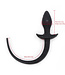 KIOTOS X Black Silicone Anal Plug with Long Tail for Puppy Play - 28 cm