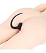 KIOTOS X Black Silicone Anal Plug with Long Tail for Puppy Play - 28 cm