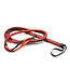 Kiotos Leather PU-Leder Zwart-Rode Lange Zweep 190 cm Voor Strenge Controle
