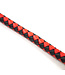 Kiotos Leather 190 cm Black & Red PU Leather Whip for Punishment and Play