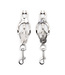 Kiotos Steel Adjustable Clover Nipple Clamps with Carabiner Hook for Unique Fun