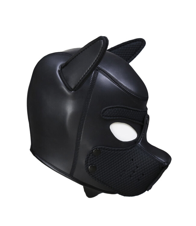 Black Neoprene Puppy Dog Hood - Comfortable & Easy to Clean Mask