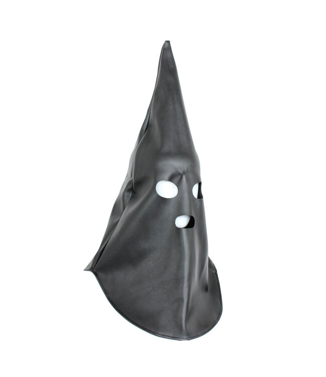 Kiotos Leather Zacht PVC BDSM Masker Zwarte Punt Kap Voor Cosplay En Thema-Events