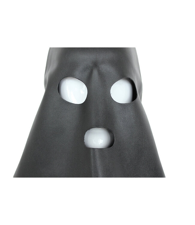 Kiotos Leather Schwarze Spitzmaske aus PVC – Geheimnisvoll für Cosplay und Partys