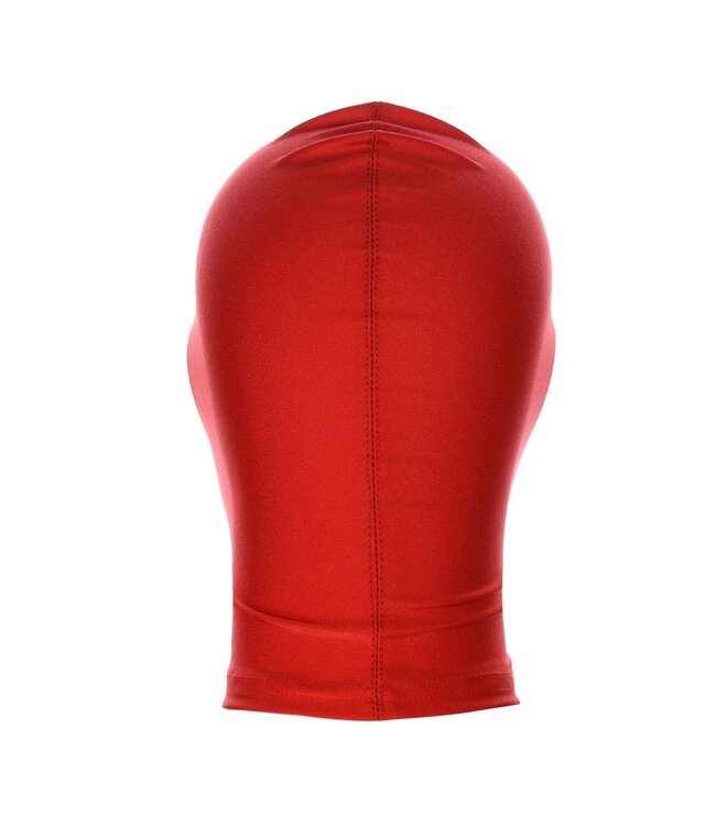 Comfortable Black Spandex BDSM Hood Mask for Fetish and Bondage Fun