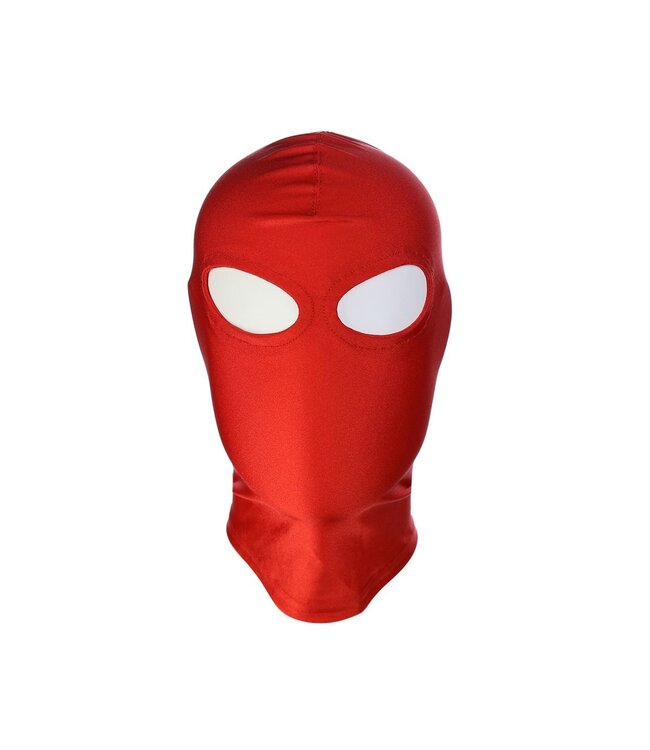Kiotos Leather Spandex BDSM Masker Met Vrije Ogen En Mondsluiting Voor Comfortabele Bondage